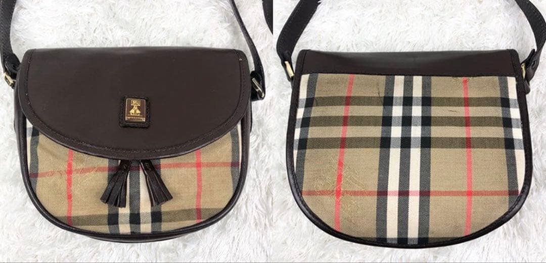 【希少】バーバリー シェルター ノバチェック シャドーホース ショルダ
