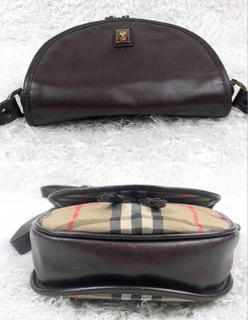 【希少】バーバリー シェルター ノバチェック シャドーホース ショルダ