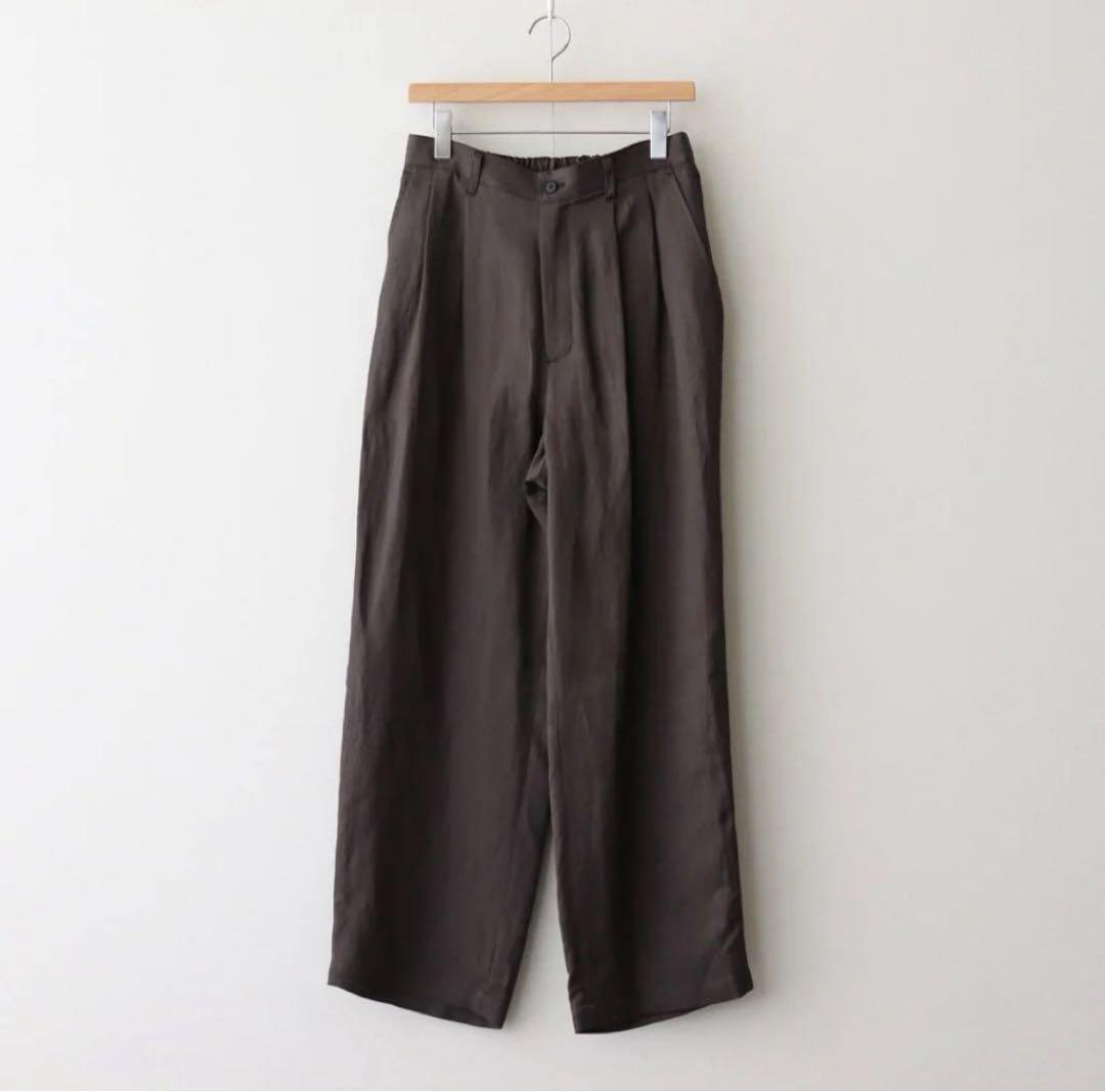 パンツ stein VIS/LI TWILL WIDE EASY TROUSERS