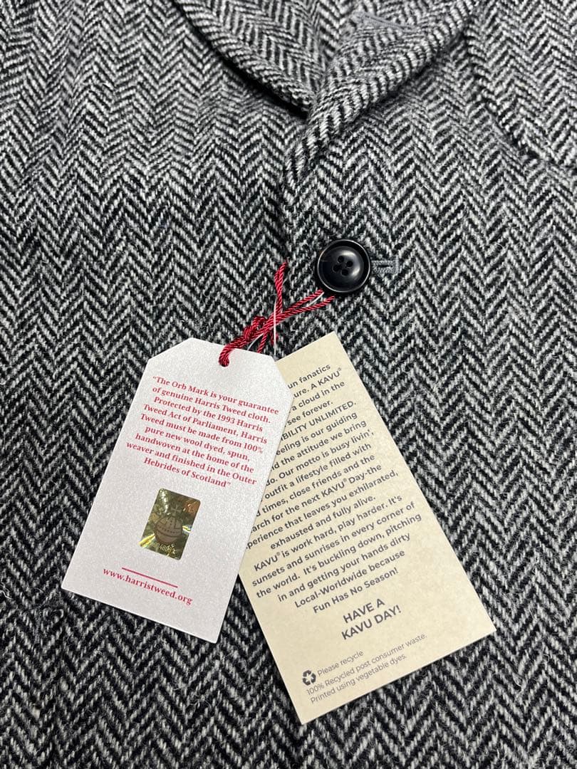 KAVU Harris Tweed テーラードジャケット Lサイズ
