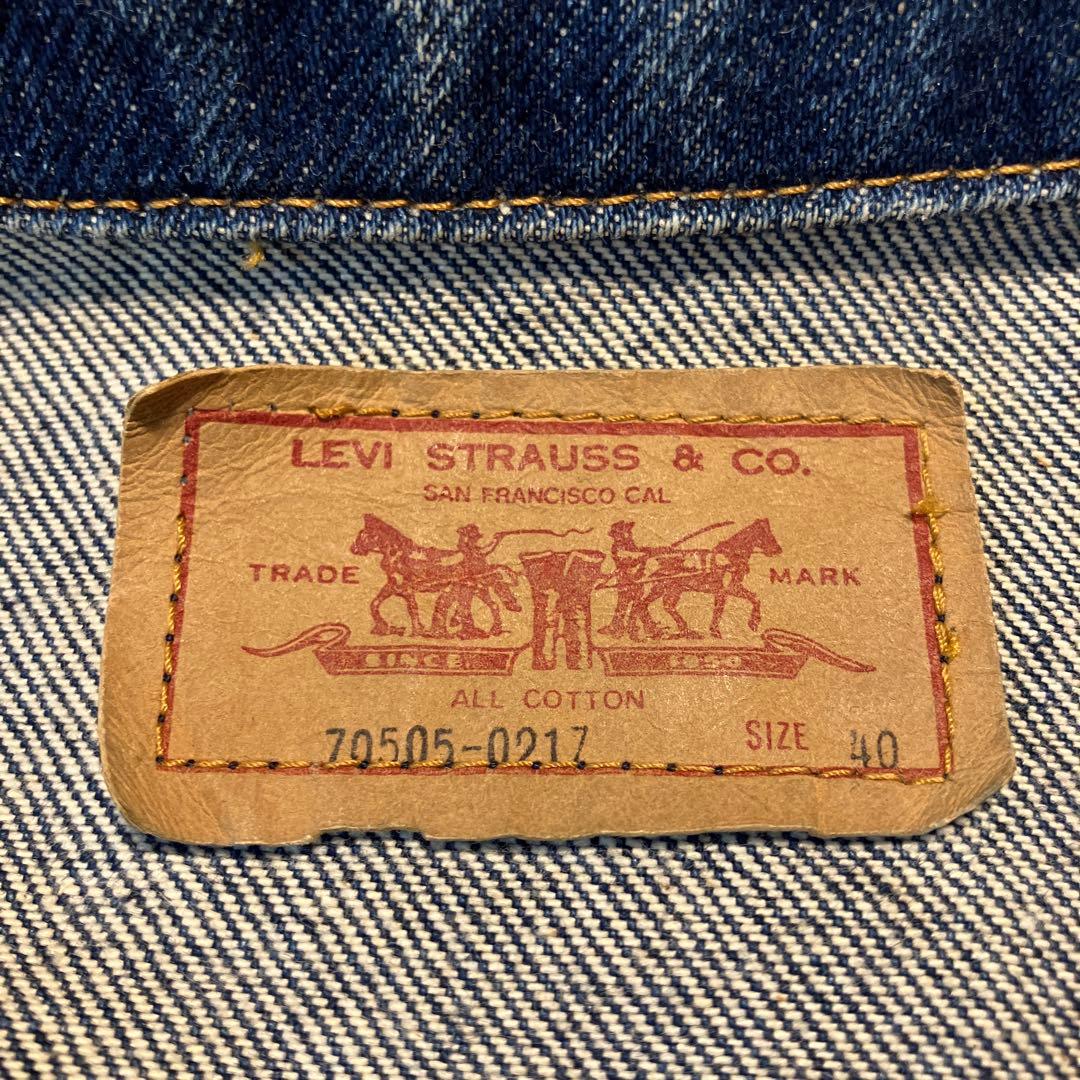 ★濃紺★Levi's 70505-0217 極東リーバイス デニムジャケット