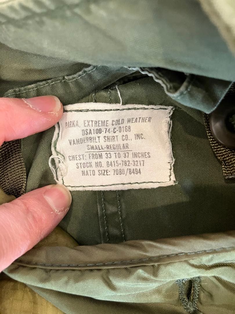 m-65フィッシュテール　フルセット　実物