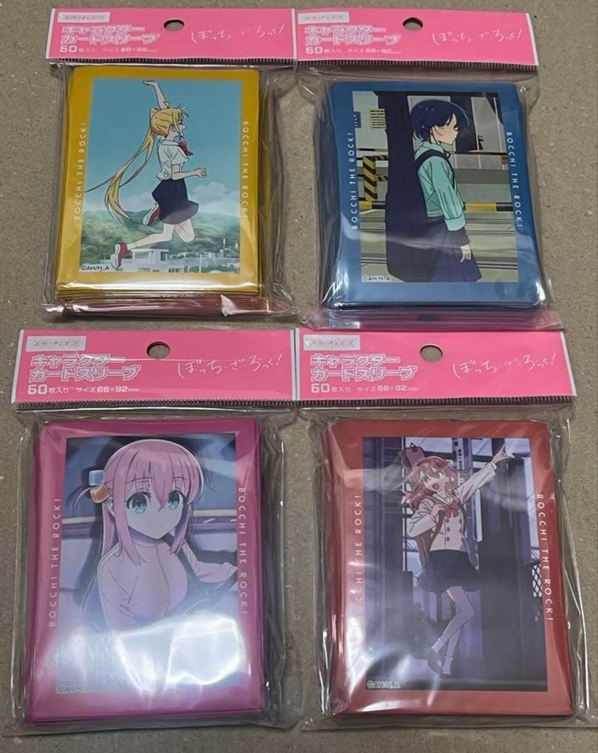 キャラクターカードスリーブ　ぼっち・ざ・ろっく！ 4種セット ANIPLEX