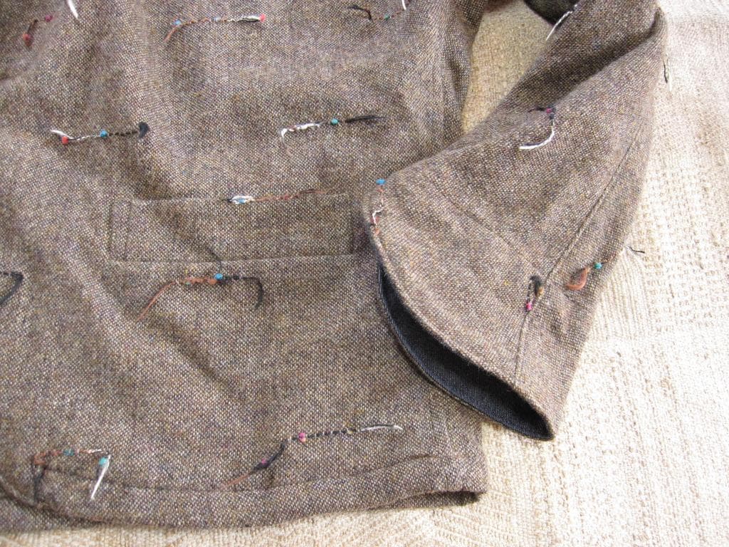 【美品】io comme io ツイード ドルマンスリーブ ジャケット