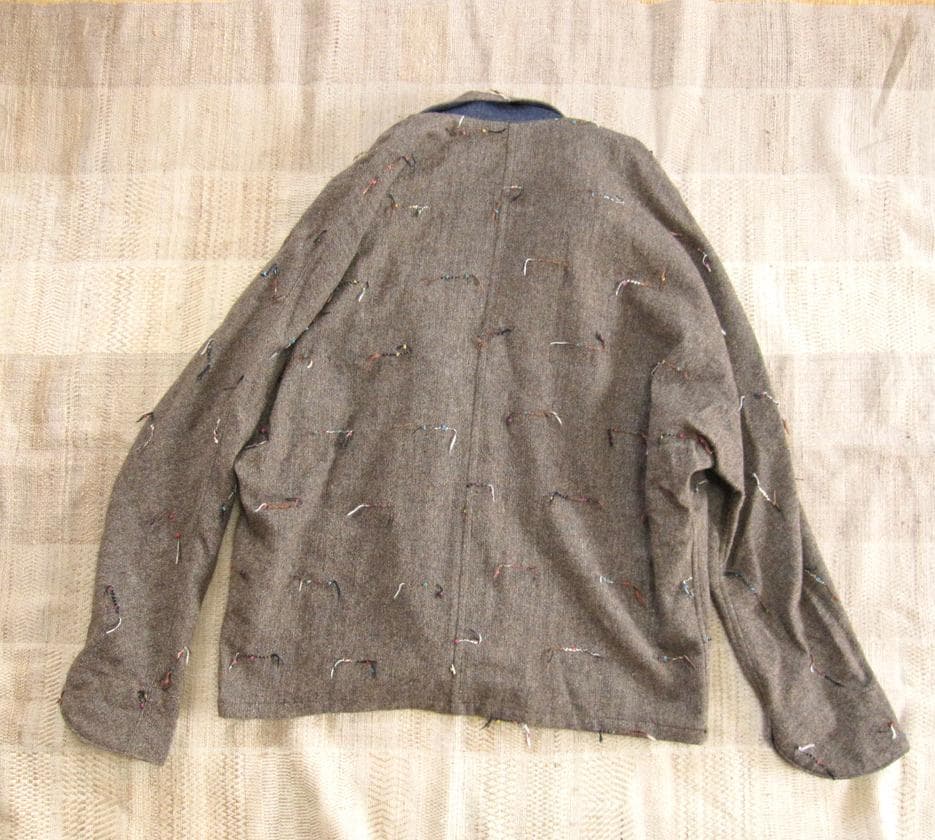 【美品】io comme io ツイード ドルマンスリーブ ジャケット