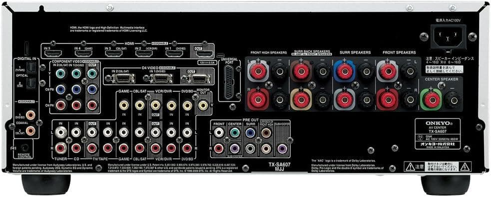 ONKYO TX-SA607 AVアンプ リモコン付き