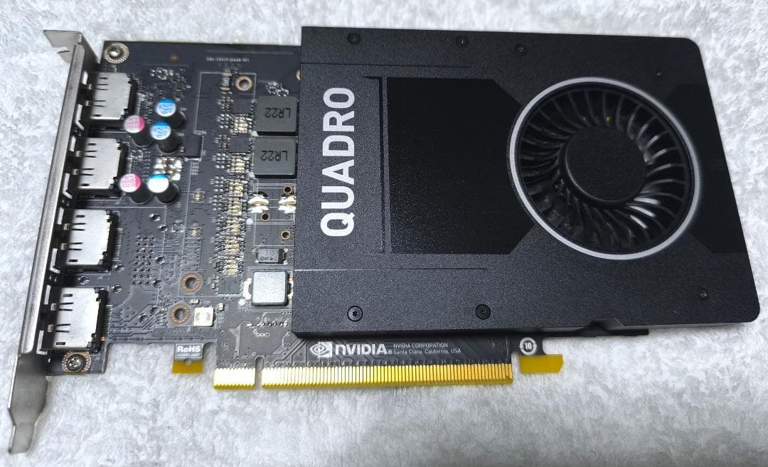 NVIDIA QUADRO P2000 動作確認済