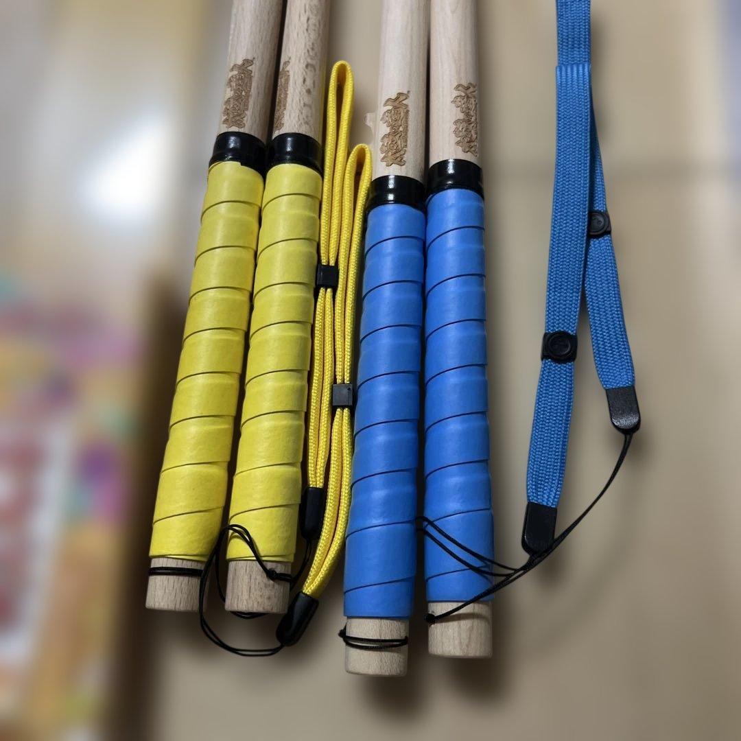 太鼓の達人 公式マイバチ38cm 青色・黄色セット