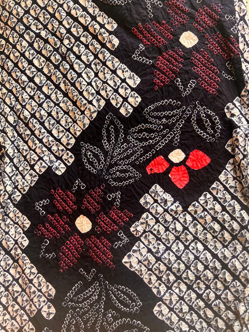 有松絞り　浴衣　美品