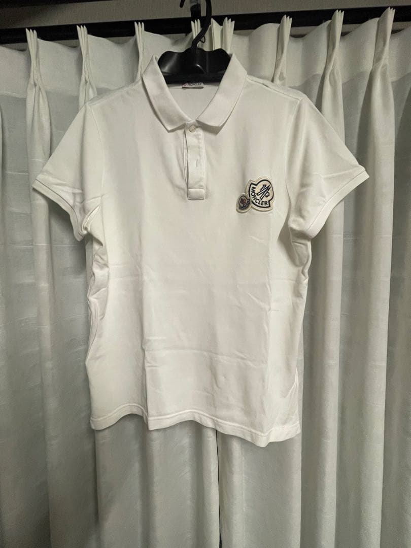 モンクレール　ポロシャツ　ホワイト