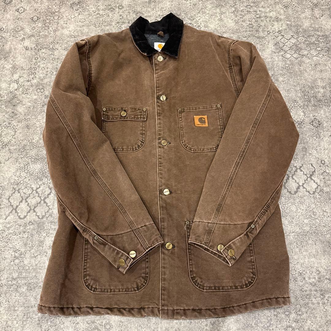 美品USA製 Carhartt ミシガンチョアコートOVY着◎