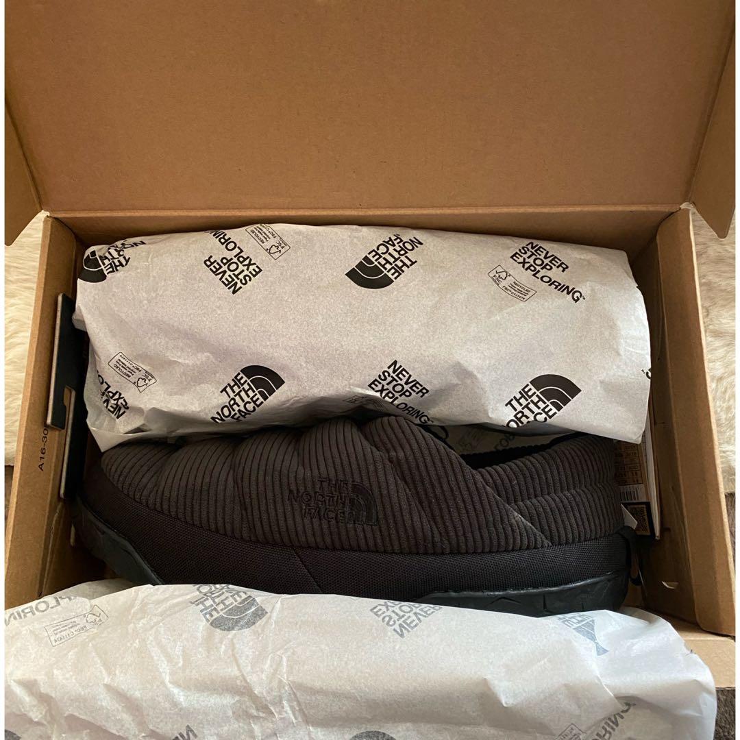【新品未使用】ノースフェイス コーデュロイミュール　黒27㎝