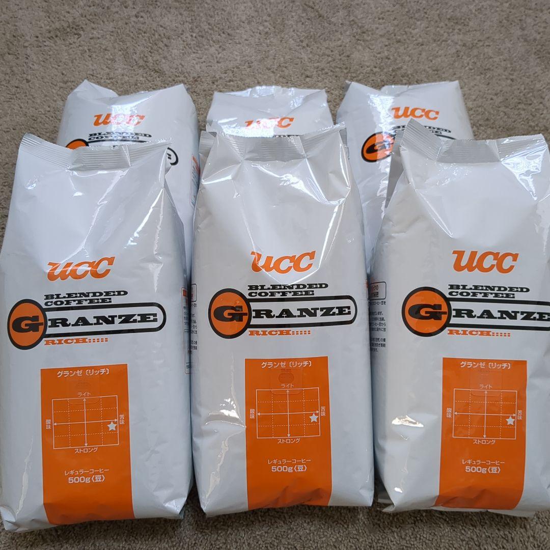UCCブレンドコーヒーグランゼリッチ500g×6袋