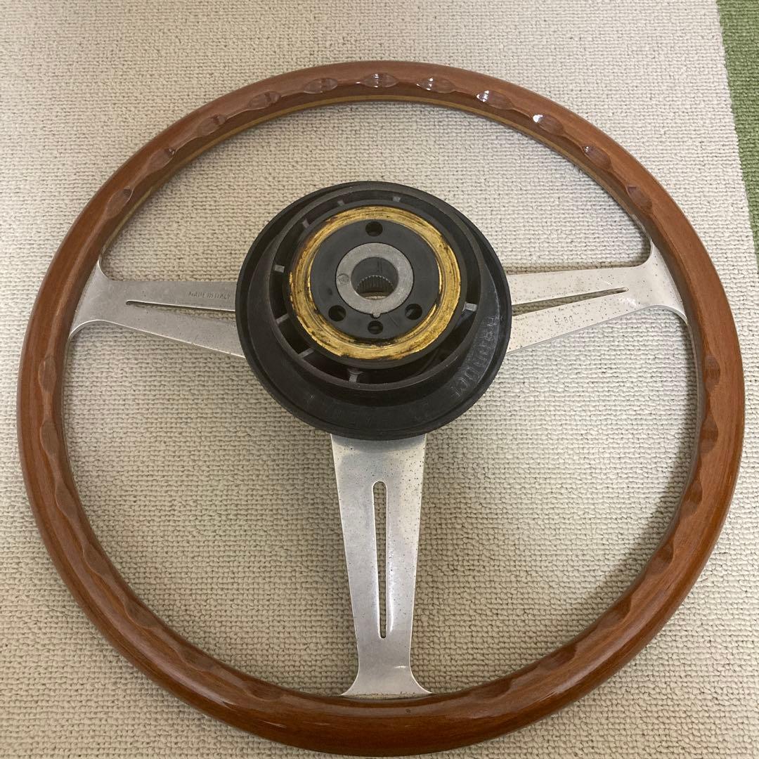 NARDI ナルディ ステアリングハンドル ウッド 36.5 ステアリングボス付
