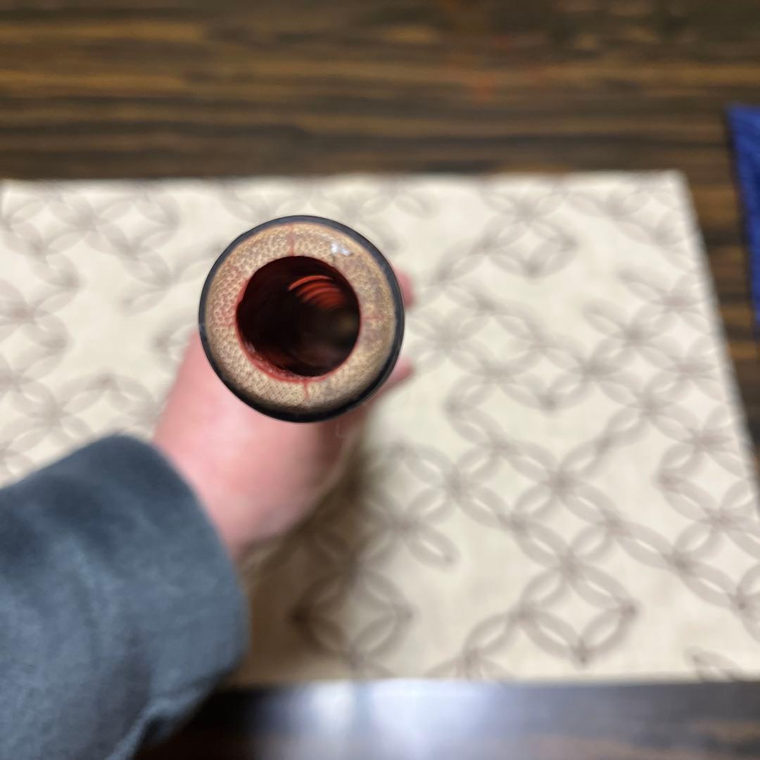 ③天然煤竹　８割り管籐巻龍笛　ケース、笛袋付