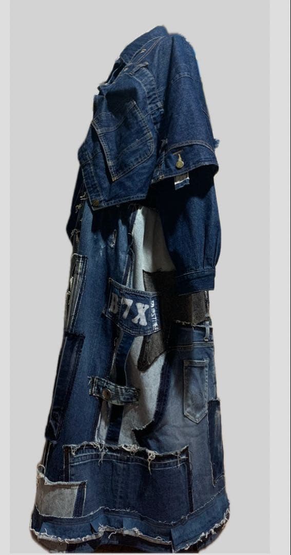 デニムリメイク‪☆こだりデザイン遊びコート‪( *´艸`)