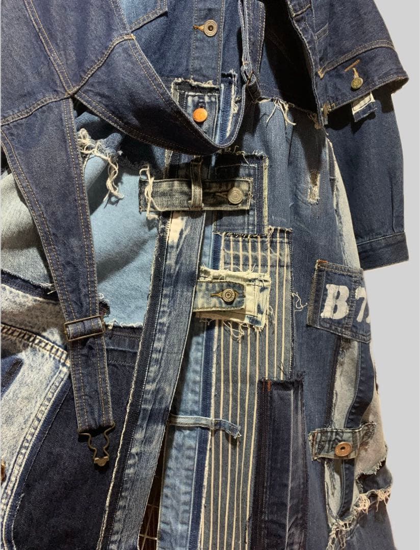 デニムリメイク‪☆こだりデザイン遊びコート‪( *´艸`)