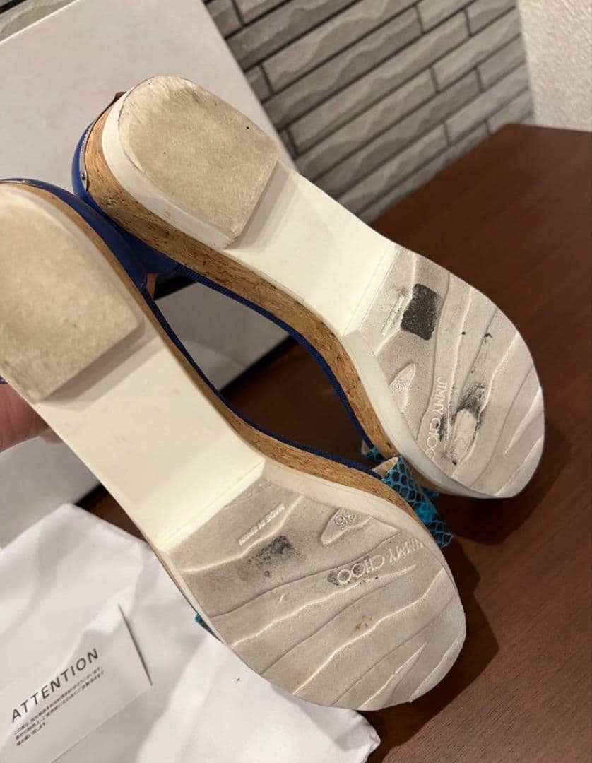 最終価格！JIMMY CHOO　ウェッジソール　サンダル　定価72000円