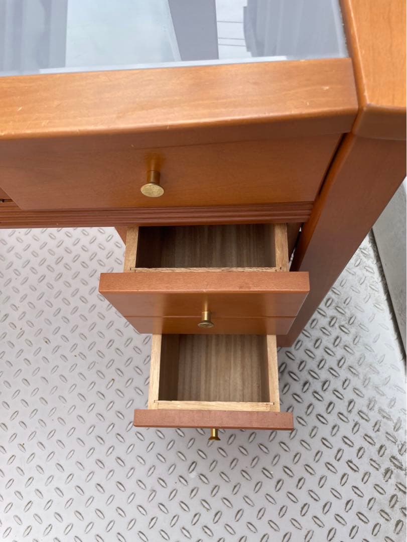 大塚家具　ブラウン木製ドレッサー・鏡台