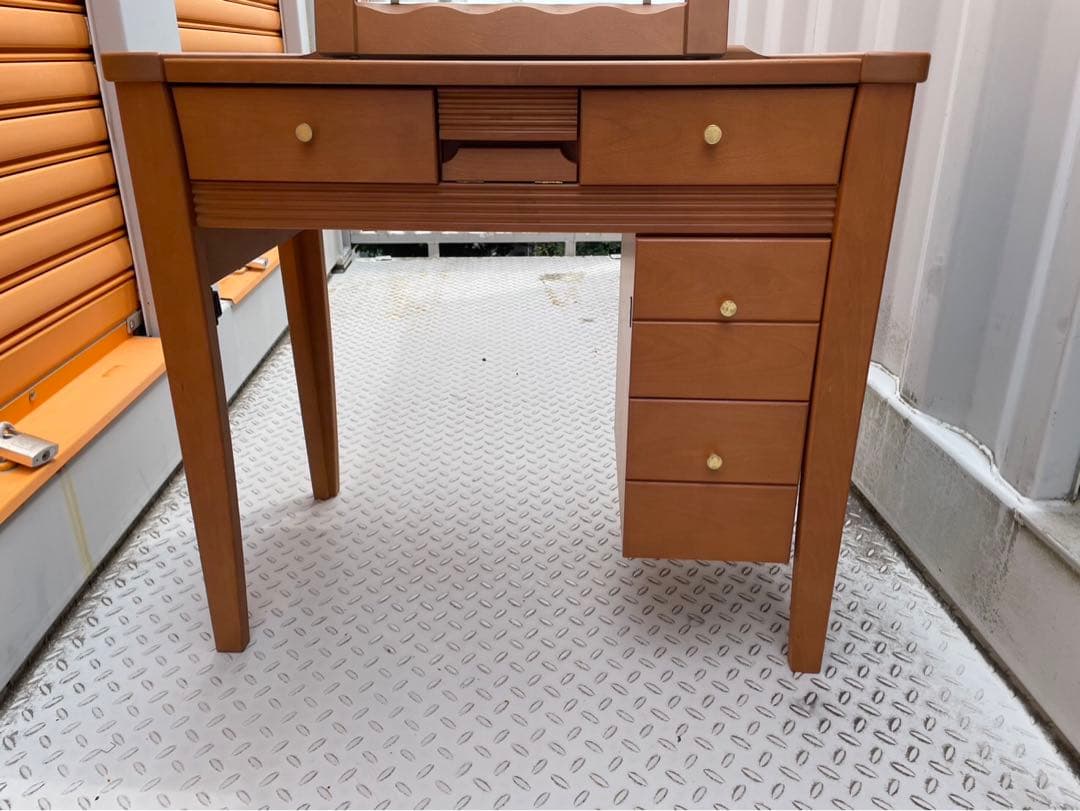 大塚家具　ブラウン木製ドレッサー・鏡台