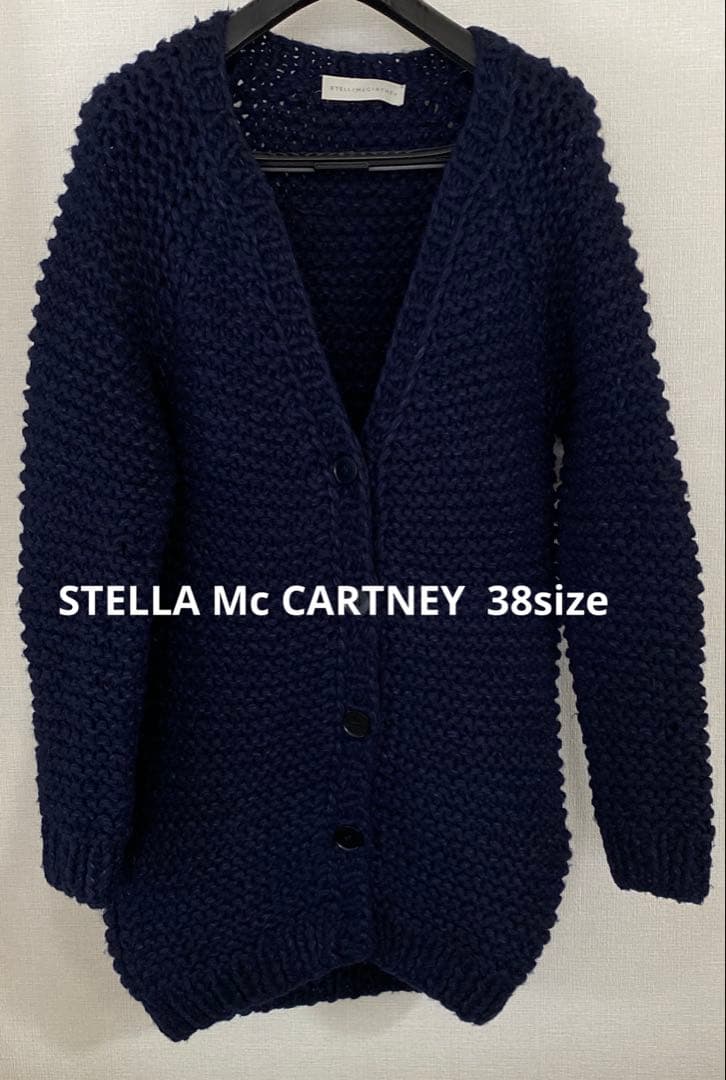 STELLA McCARTNEY ネイビー ニットカーディガン 38サイズ