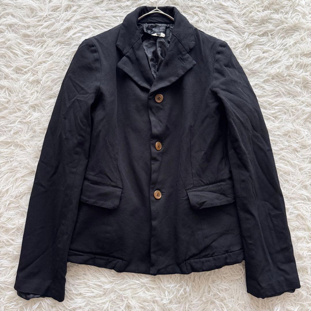 【コムデギャルソン】AD2010　テーラードジャケット 黒　XS　シワ加工