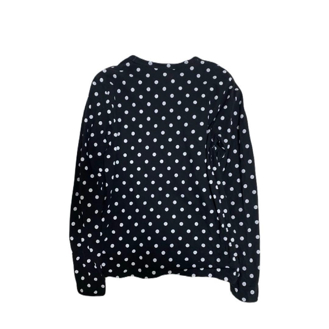 iveレイ着用 コムデギャルソン ロンt ドット ブラック