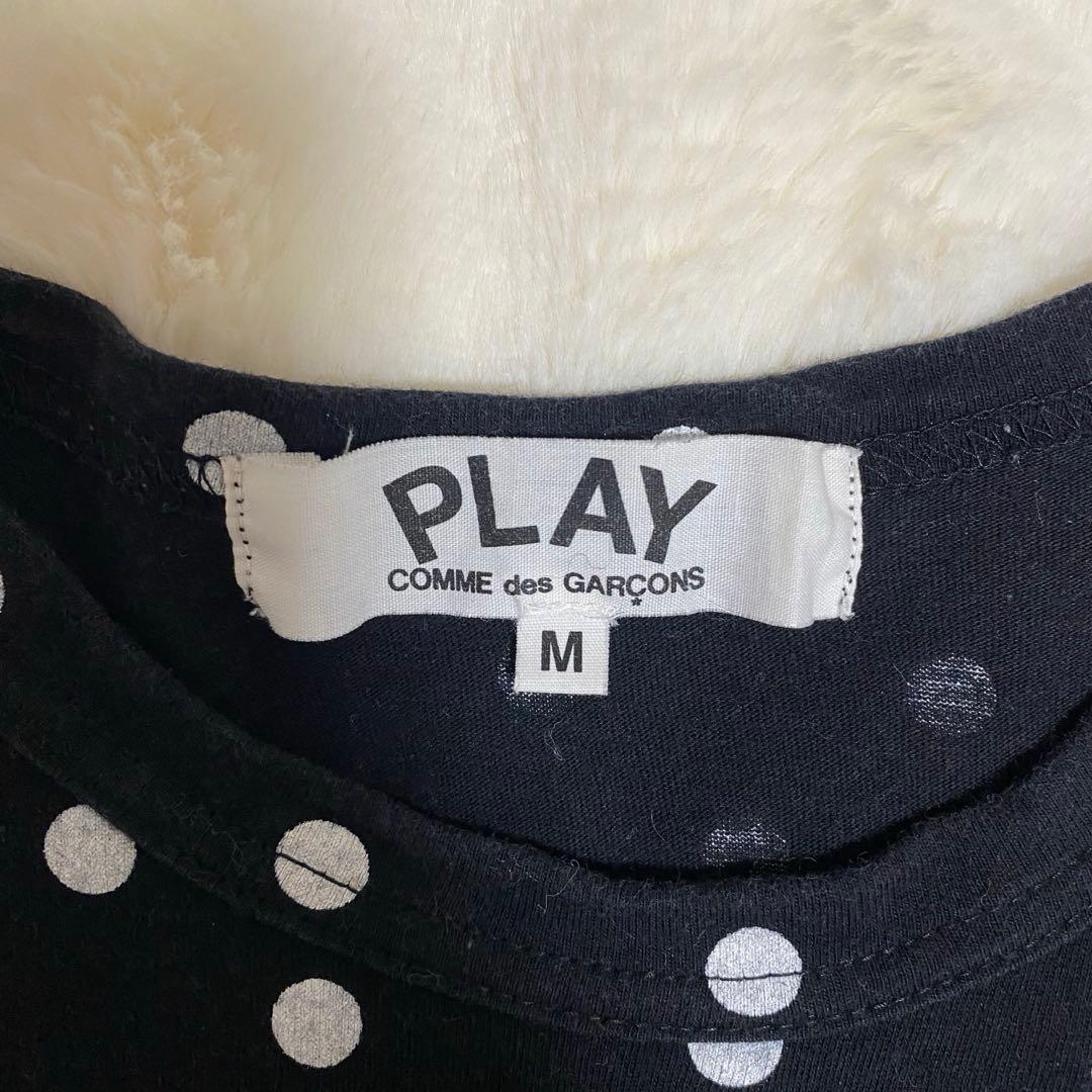 iveレイ着用 コムデギャルソン ロンt ドット ブラック