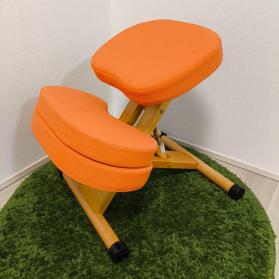 宮武製作所 プロポーションチェア バランスチェア オレンジ 補助付
