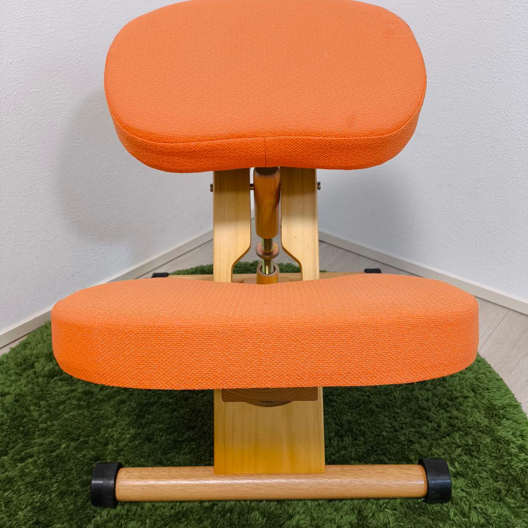 宮武製作所 プロポーションチェア バランスチェア オレンジ 補助付
