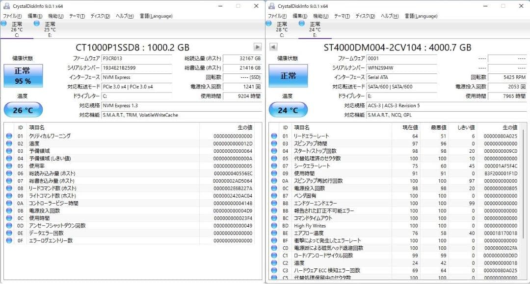 東芝 快速&大容量 i7-8700 SSD1.0TB+4.0TB Win11美品