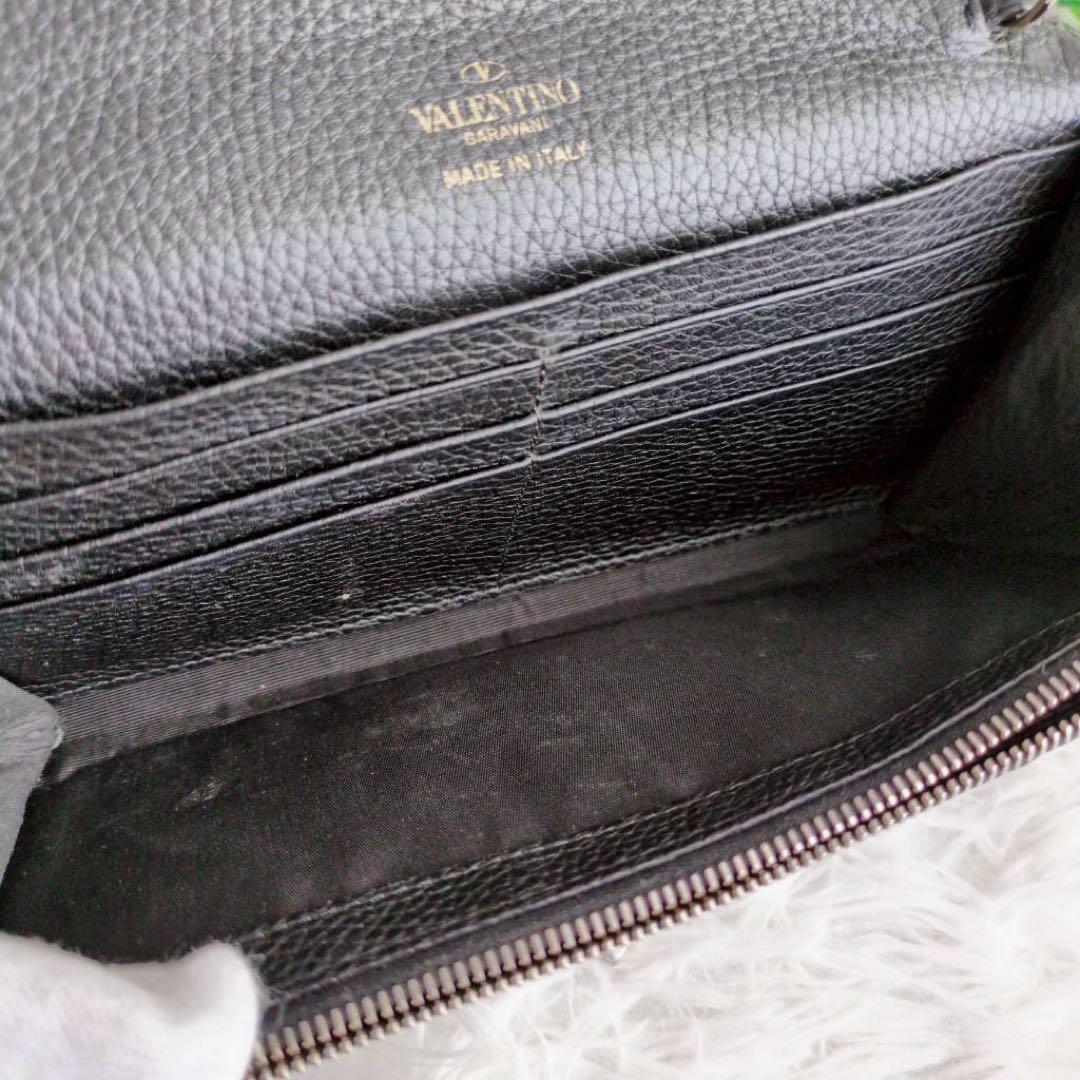 ヴァレンティノ チェーン ウォレット ロックスタッズ 2way ブラック