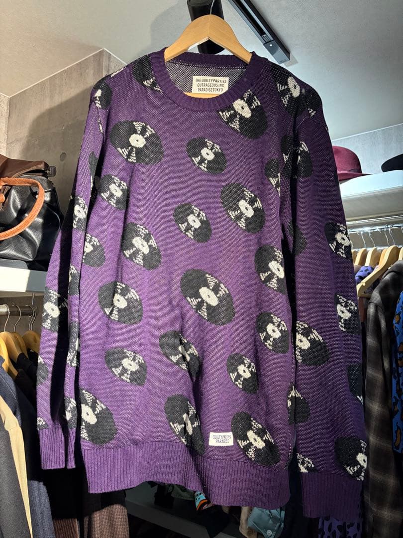 ワコマリア　クルーネックニット