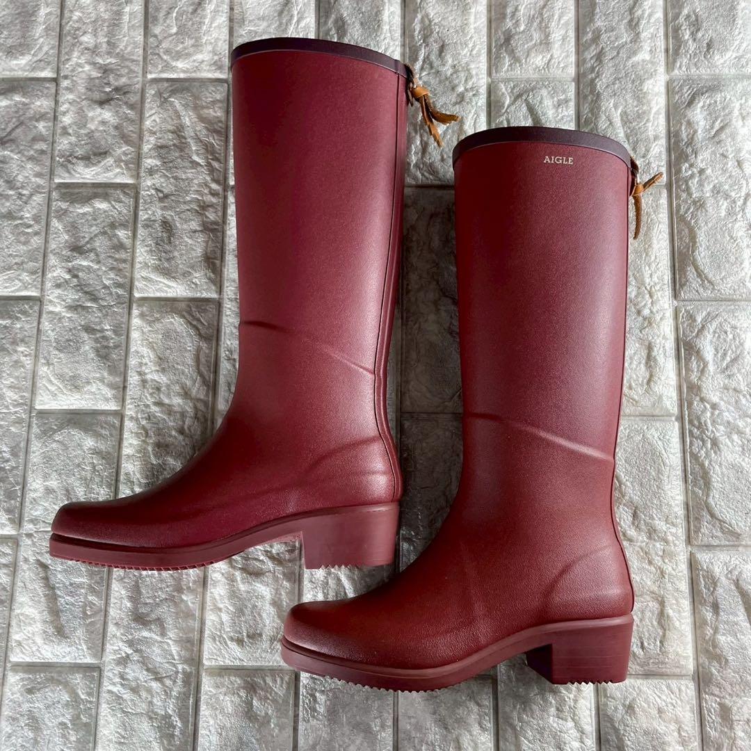 未使用✨ AIGLE エーグル ミスジュリエット レインブーツ フランス製 38