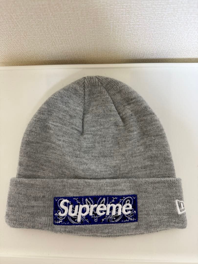 Supreme x New Era Box Logo ビーニー