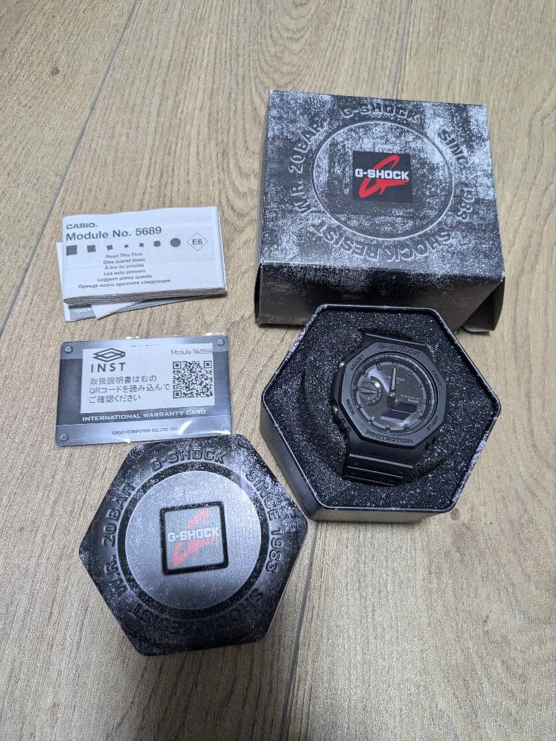 雷*禅様 G-SHOCK ga-b2100 No.5689 ブラック