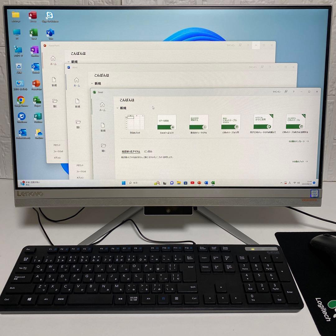 Windows11 オフィス2024年　Corei5 美品 レノボ　デスクトップ