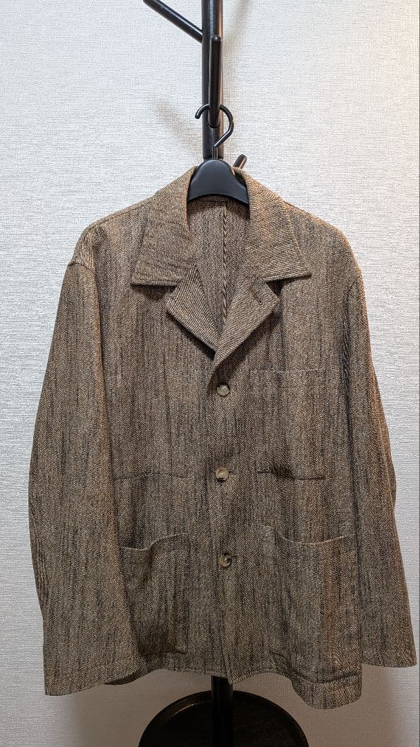 AURALEE ストライプ テーラードジャケット