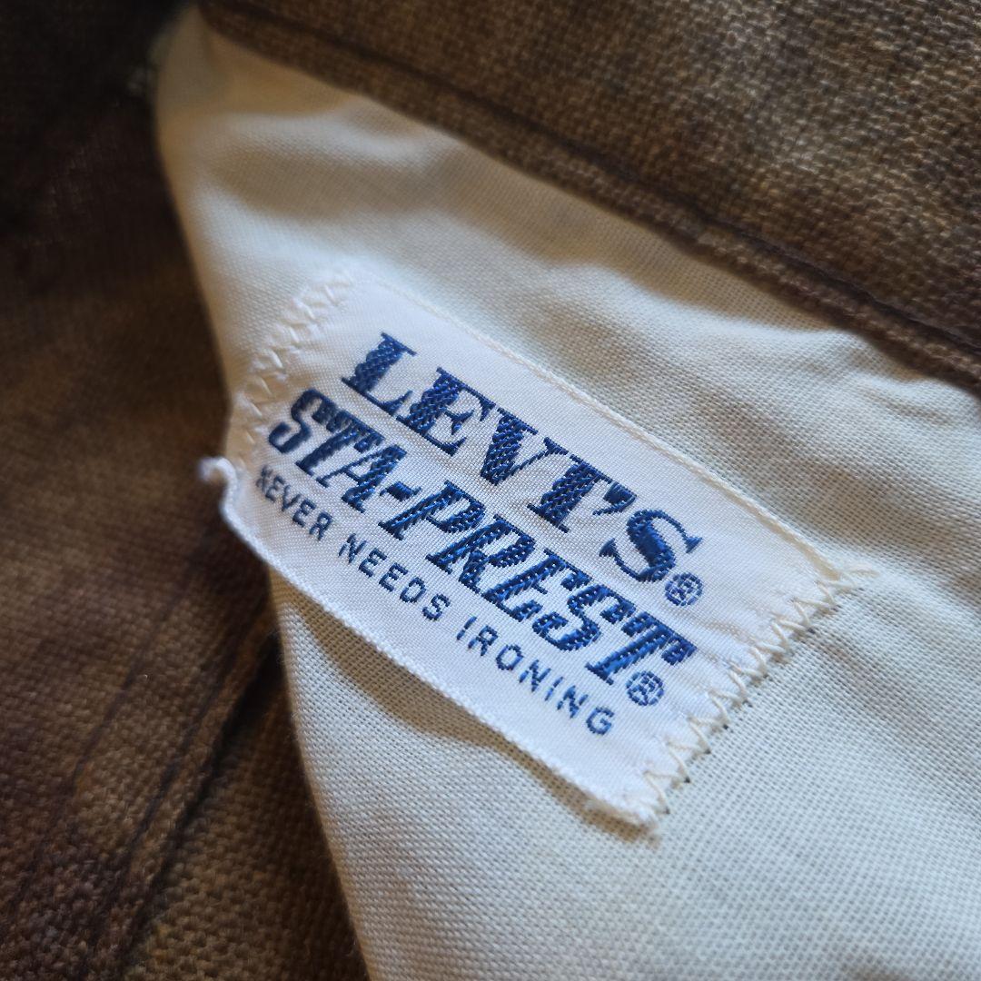 【ビッグE】usa製 リーバイス 646 スタプレストパンツ ビンテージ 均等v