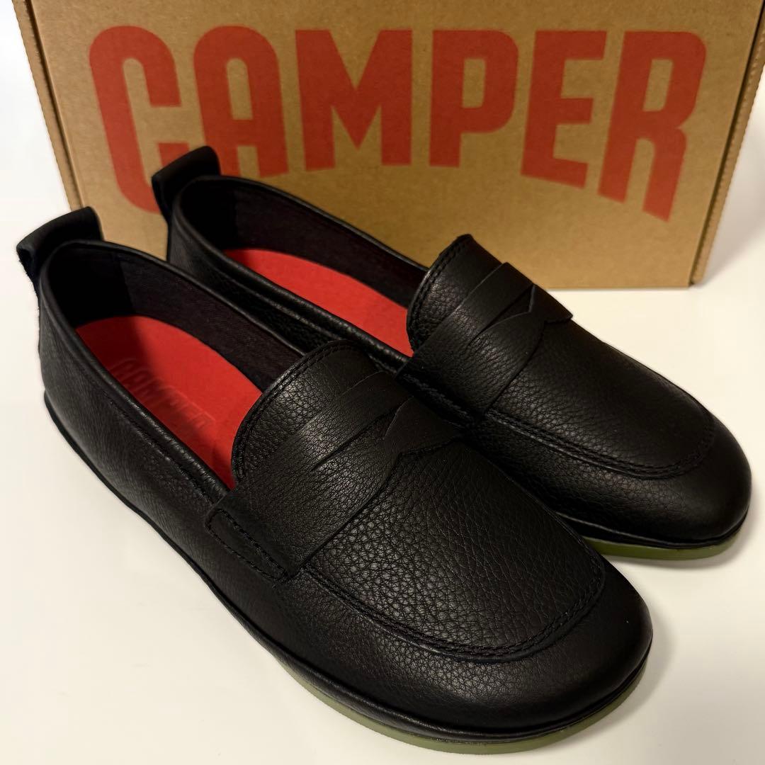 新品 Camper Right Nina カンペール ローファー ブラック