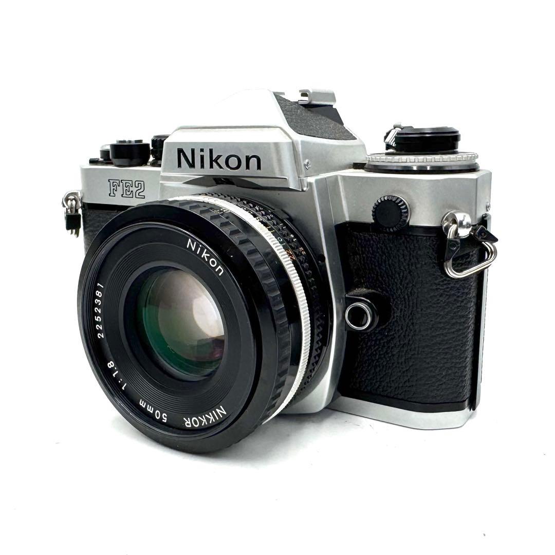 極美品 Nikon ニコン FE2 ai-s 50mm f1.8 シルバー