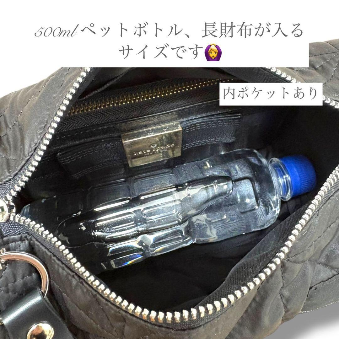 Accent Bag／キルティングブラック×ライムグリーン