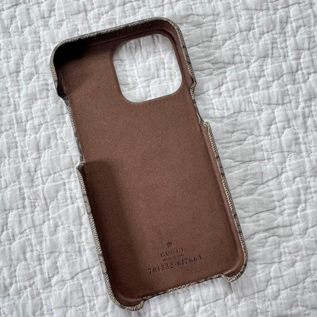 未使用GUCCI GGマーモント iPhone13 Proケース レザー