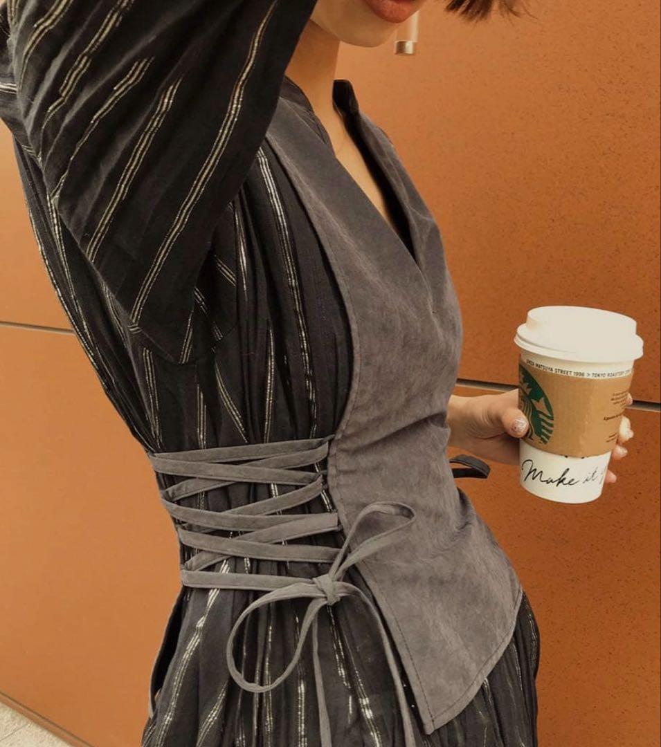 ワンピース AMERI WASHI LAYERED DRESS