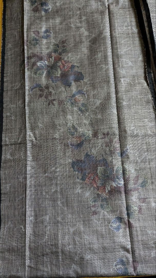 No240大島紬着物リメイク ９マルキ大島紬クシュクシュ襟 ちゃんみ〜様ご確認用