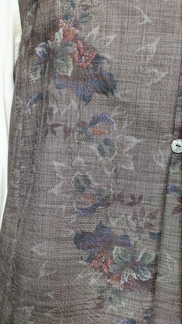 No240大島紬着物リメイク ９マルキ大島紬クシュクシュ襟 ちゃんみ〜様ご確認用