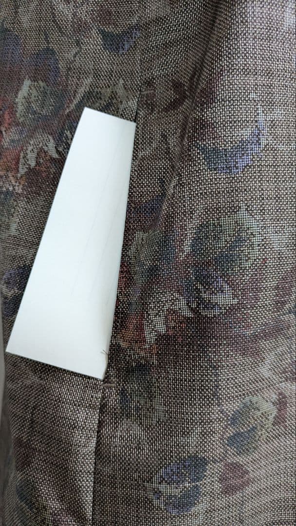 No240大島紬着物リメイク ９マルキ大島紬クシュクシュ襟 ちゃんみ〜様ご確認用