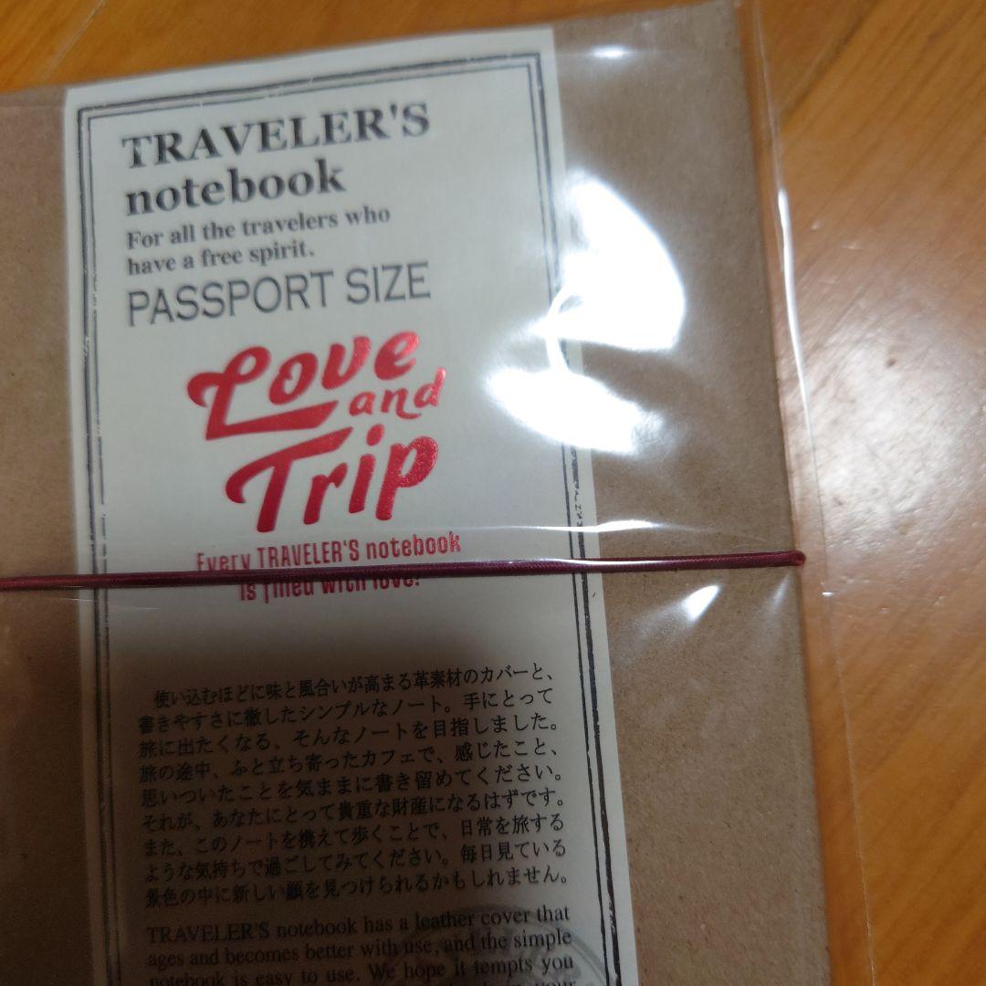 麻*゜様 【限定】トラベラーズノート パスポートサイズ Love&Tripレッド