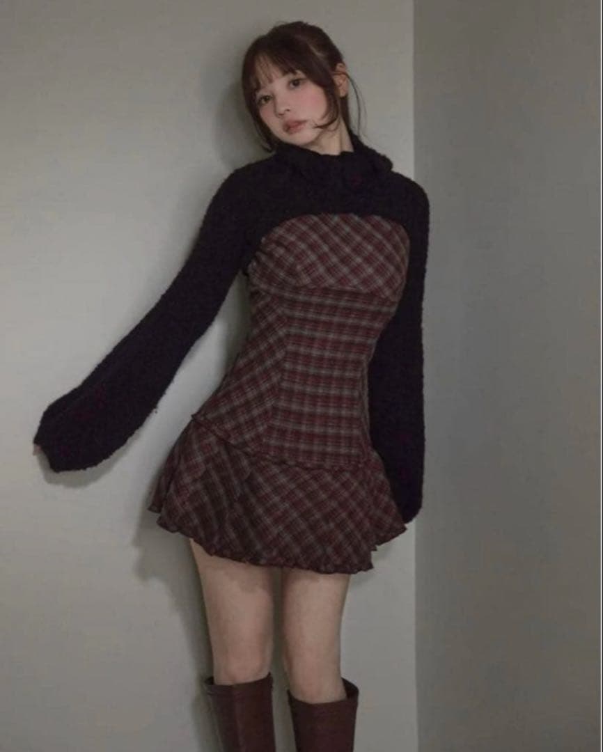 andmary Lulu check set mini dress 新品　タグ