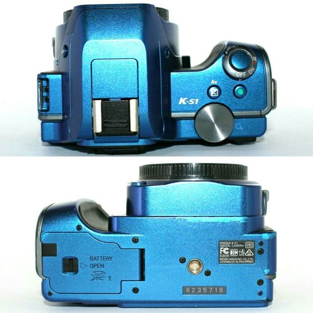 PENTAX K-S1 デジタル一眼レフカメラ ブルー iPhone転送セット